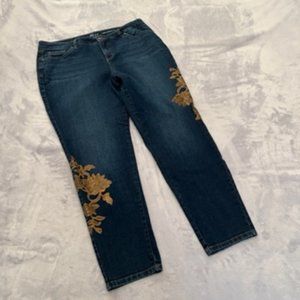 Style & Co Women's Sequin Jeans 16